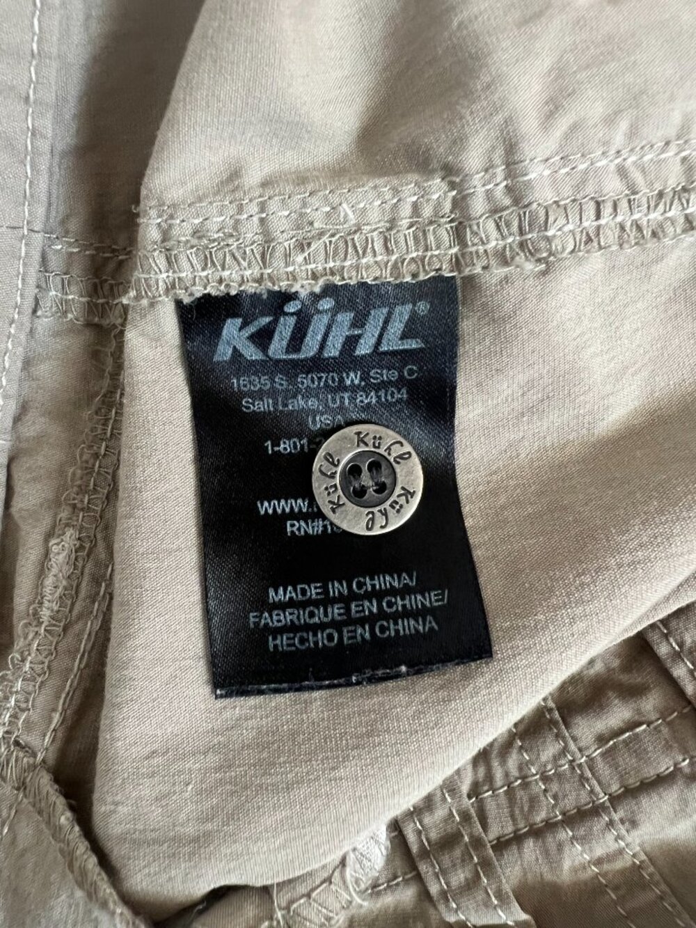 KUHL Kontra Women 12 Roll Up Capri Pants Khaki Tan Cargo Hiking - Picture 5 of 12